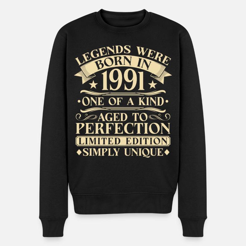 35ème Anniversaire Millésime 1991 - Pull Premium bio Homme - noir