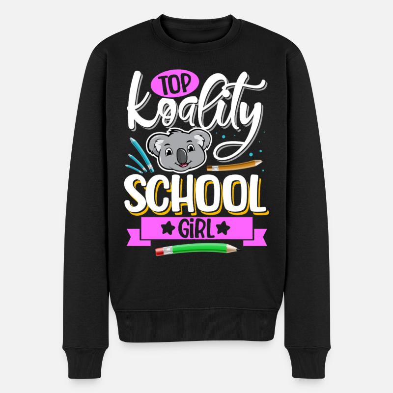 Top Koality Écolière - Pull Premium bio Homme - noir