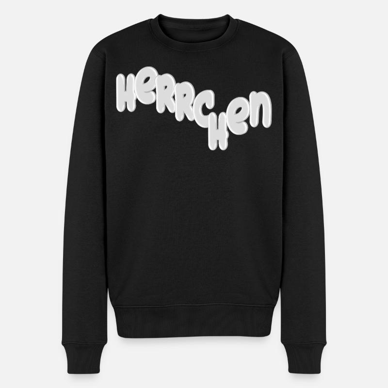 Lettrage maître 3D - Pull Premium bio Homme - noir