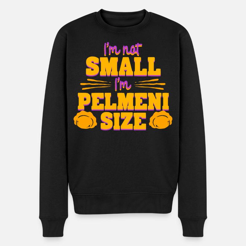 Pelmeni Pelmenis - Männer Premium Bio Pullover - Schwarz