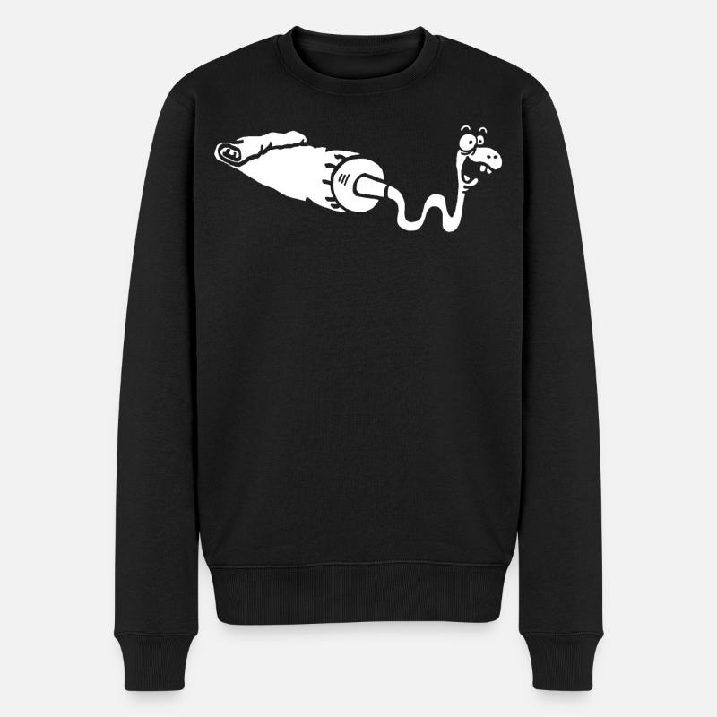 Gouache ou serpent blanc ? - Pull Premium bio Homme - noir