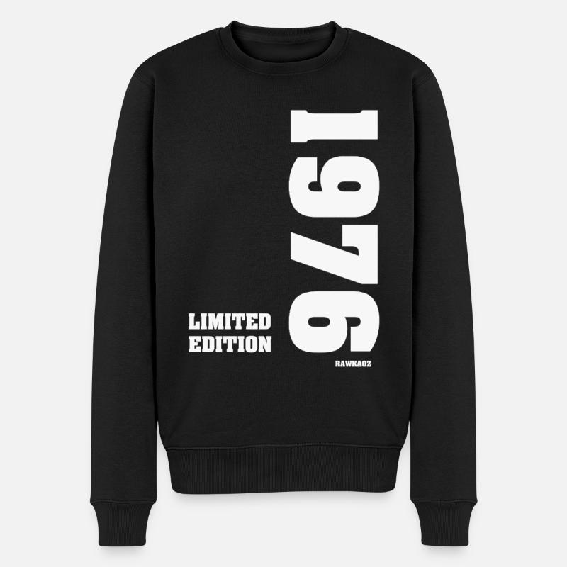 Limitierte Edition: Limited Edition 1976 - Männer Premium Bio Pullover - Schwarz