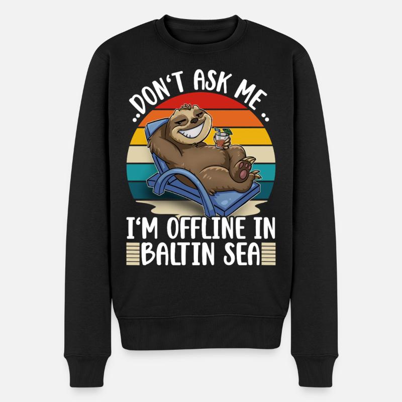 Ostsee Urlaub  - Männer Premium Bio Pullover - Schwarz