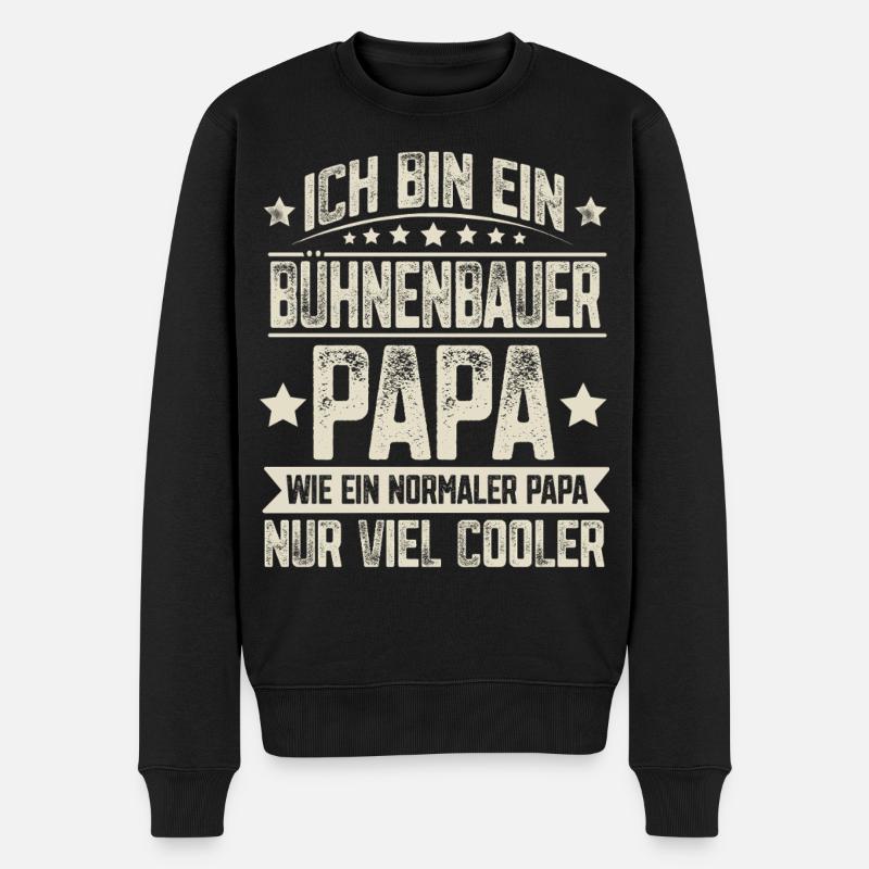 Bâtisseur de scène Papa - Pull Premium bio Homme - noir