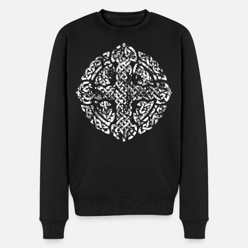 Croix Celtique - Pull Premium bio Homme - noir