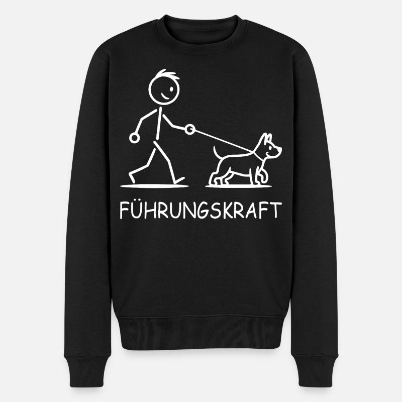 Chien de Leadership - Pull Premium bio Homme - noir