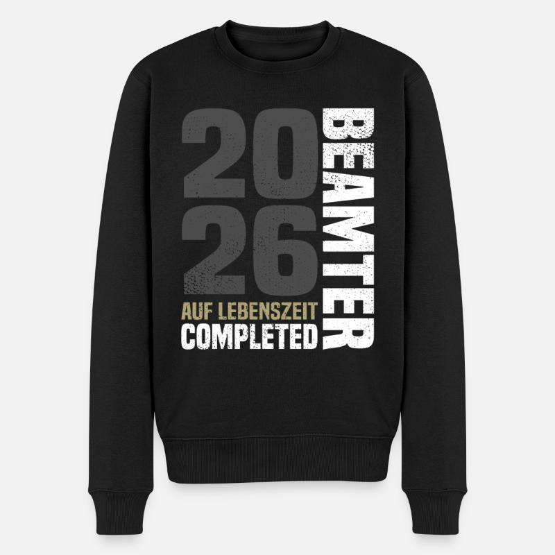 Fonctionnaire à vie 2026 - Pull Premium bio Homme - noir