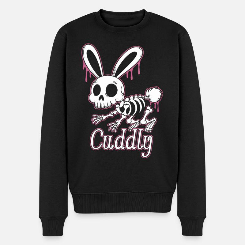 Bone Bunny Câlin Lapin d’Halloween - Pull Premium bio Homme - noir