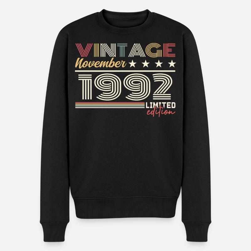 Novembre 1992 - Pull Premium bio Homme - noir