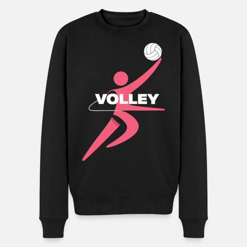 Maillot d'entraînement de volley-ball moderne - Pull Premium bio Homme - noir