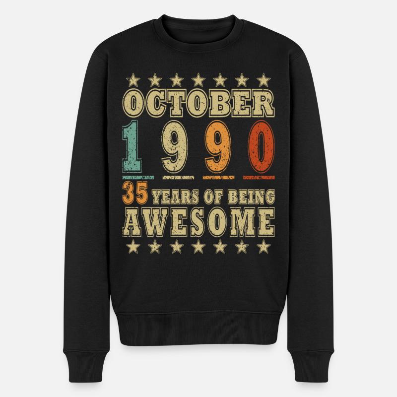 35e anniversaire Légende Octobre 1990 - Pull Premium bio Homme - noir