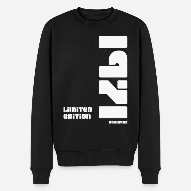 Limited Edition 1971 - Männer Premium Bio Pullover - Schwarz