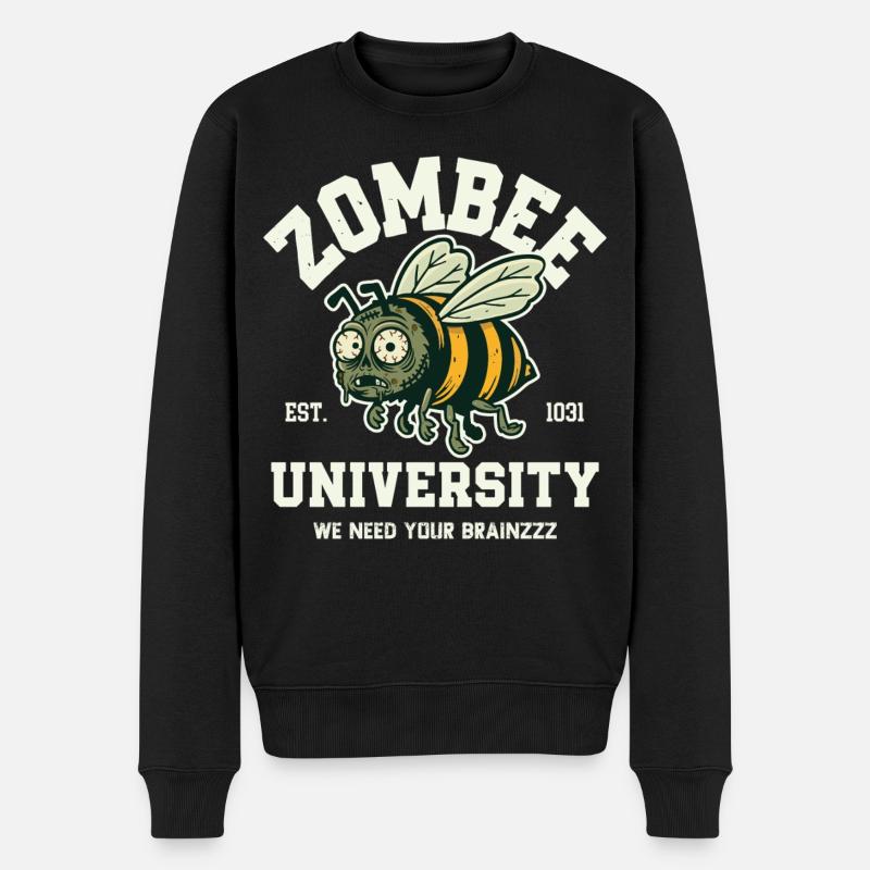 Université Zombee - Pull Premium bio Homme - noir