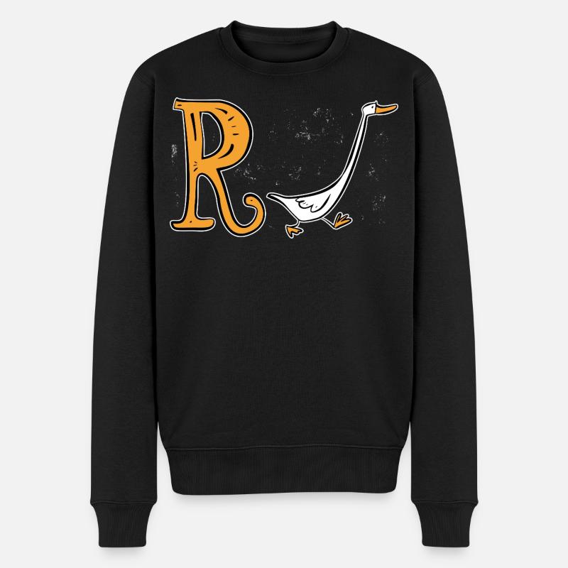 Pension Canard - Retraite - Rente - Pull Premium bio Homme - noir
