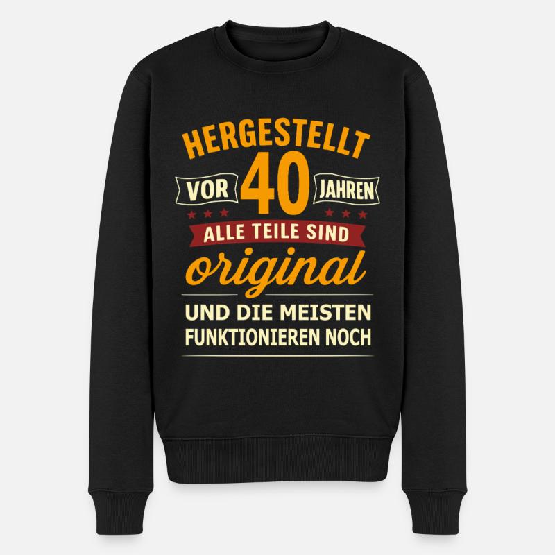 40e anniversaire Original - Pull Premium bio Homme - noir