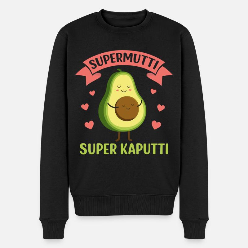 Grossesse SUPER MAMAN SUPER CASSÉ Drôle - Pull Premium bio Homme - noir