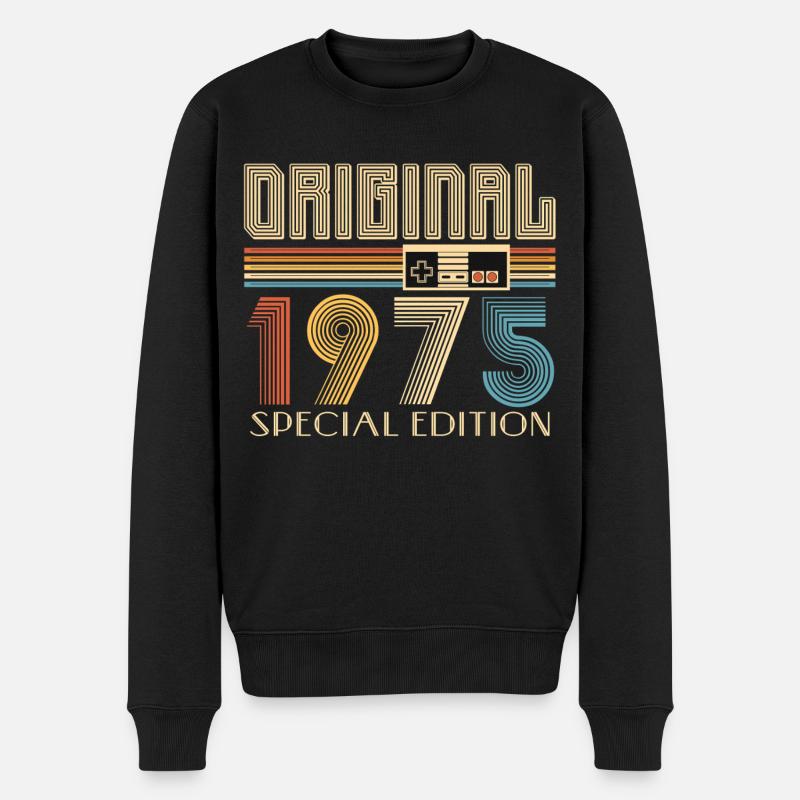 50e anniversaire 50 ans original 1975 - Pull Premium bio Homme - noir