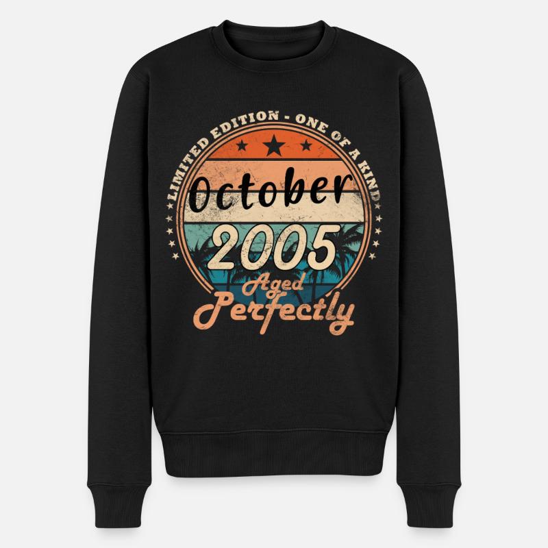 ANNIVERSAIRE 2005 OCTOBRE - Pull Premium bio Homme - noir