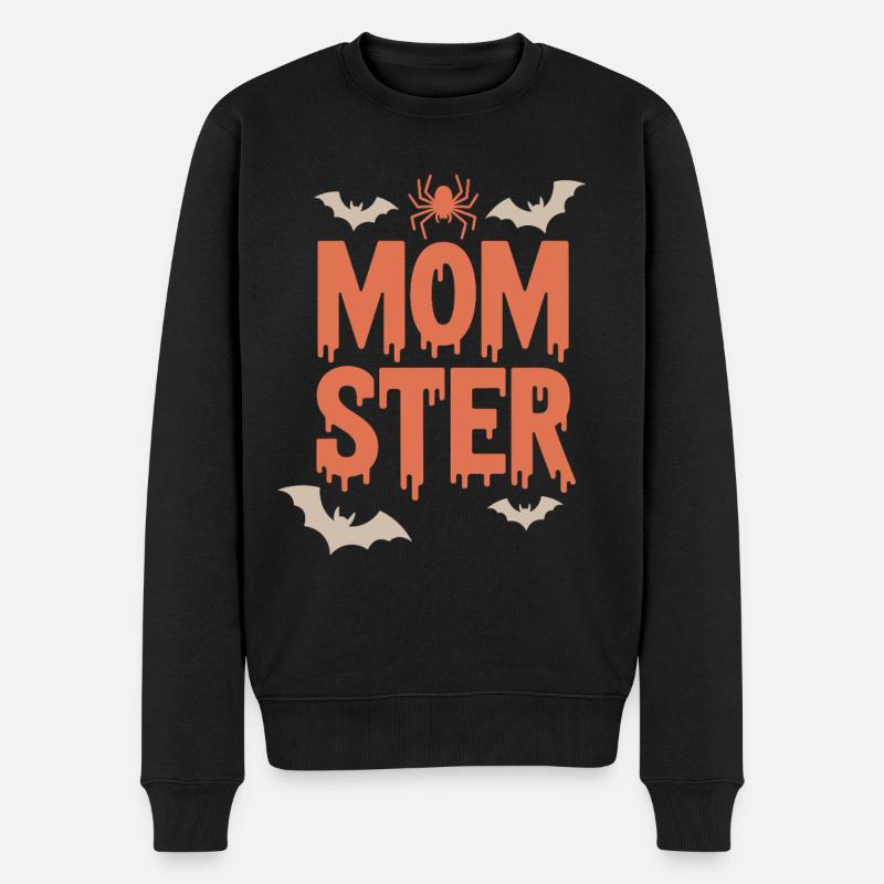 Momster Halloween Fontdrip - Pull Premium bio Homme - noir