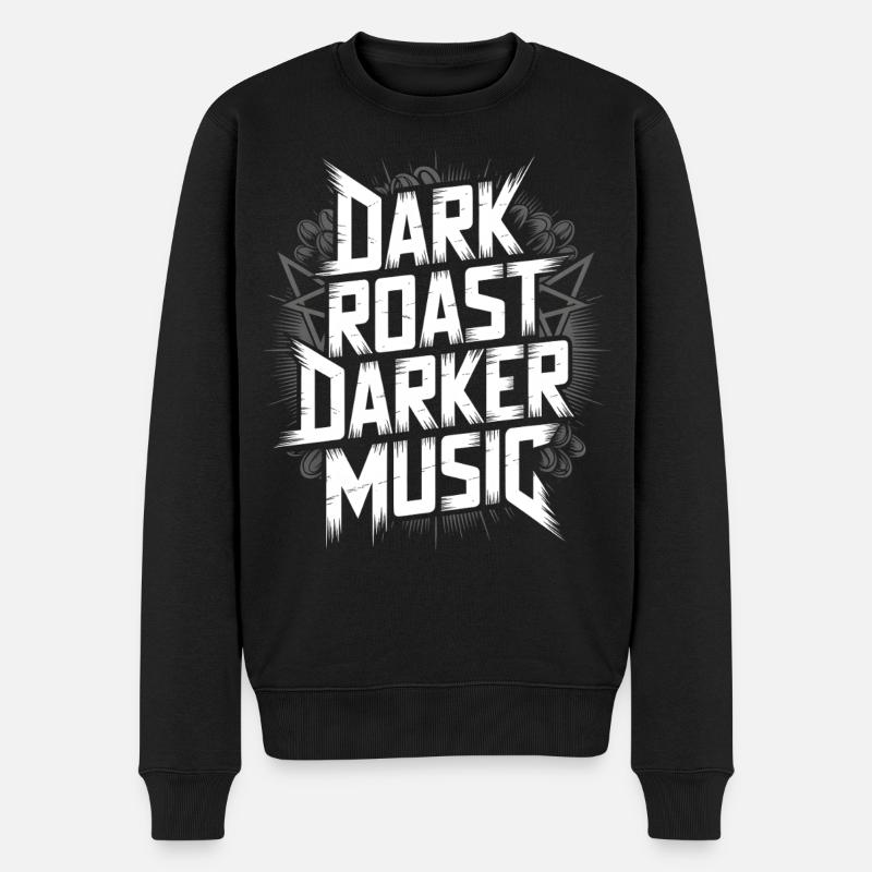Métal et café - Pull Premium bio Homme - noir