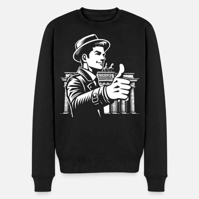 Réunification allemande Design 03 octobre - Pull Premium bio Homme - noir