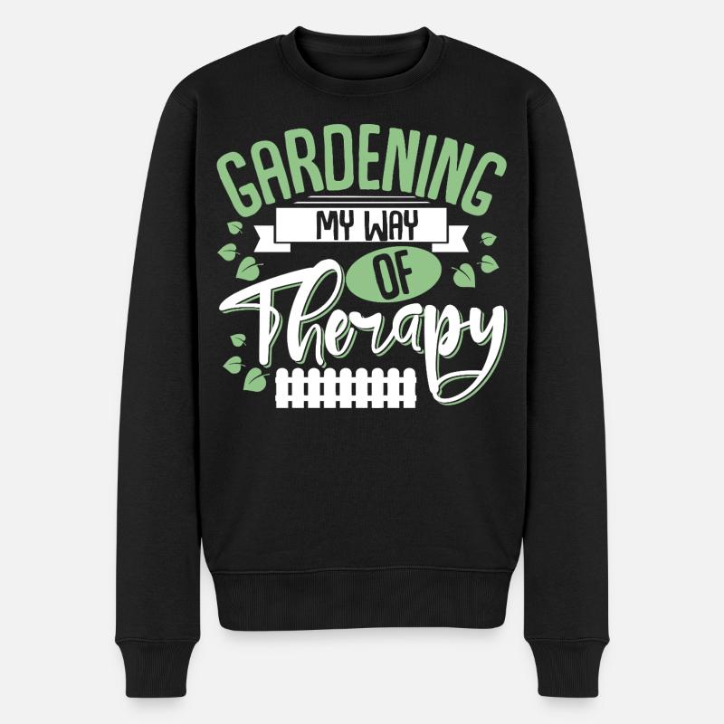 Garten Schrebergarten - Männer Premium Bio Pullover - Schwarz
