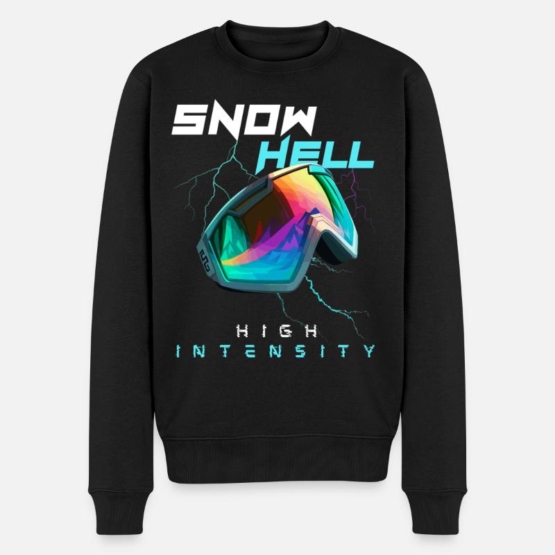 Snow Hell - High Intensity - Männer Premium Bio Pullover - Schwarz