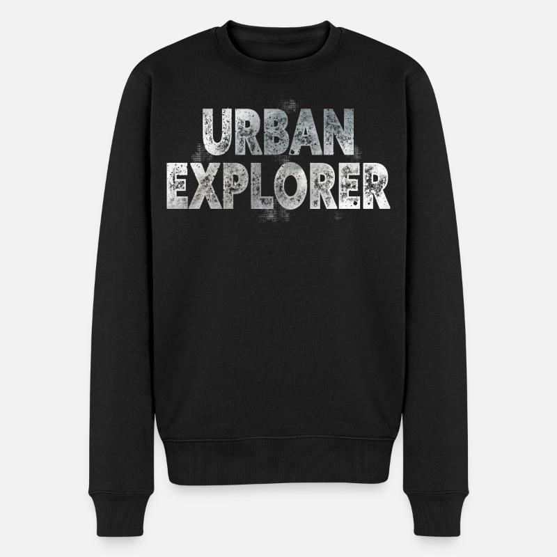 Explorateur urbain - Pull Premium bio Homme - noir