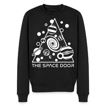 Une porte sur l'espace - Pull Premium bio Homme - noir - Devant - Nico (187cm)