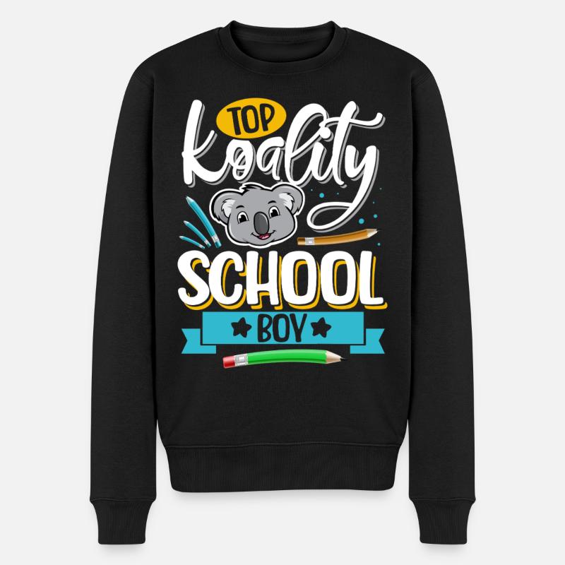 École Koala - Pull Premium bio Homme - noir