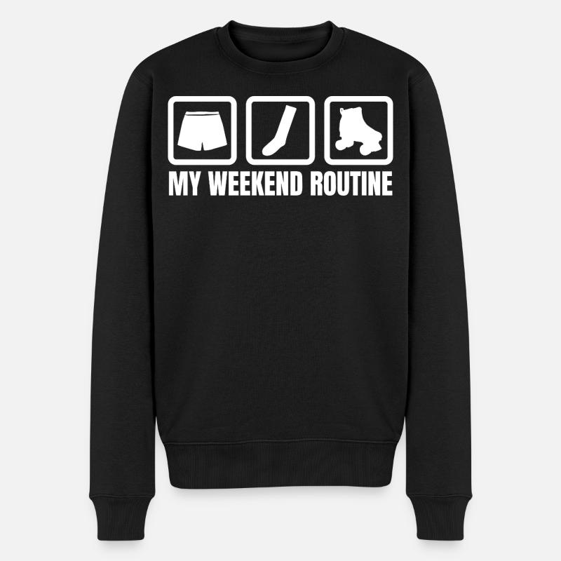 Ma routine du week-end - Pull Premium bio Homme - noir