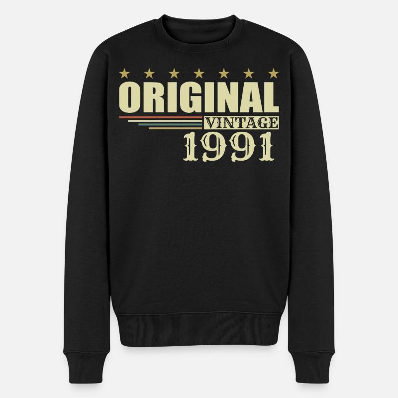 1991 Anniversaire - 1991 - Pull Premium bio Homme - noir