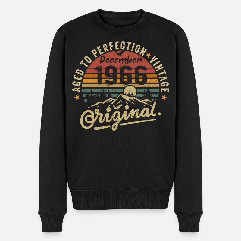 Legenden wurden im Dezember 1966 - Männer Premium Bio Pullover - Schwarz