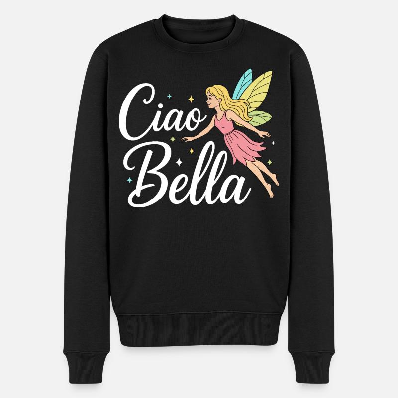 Ciao Bella - Pull Premium bio Homme - noir
