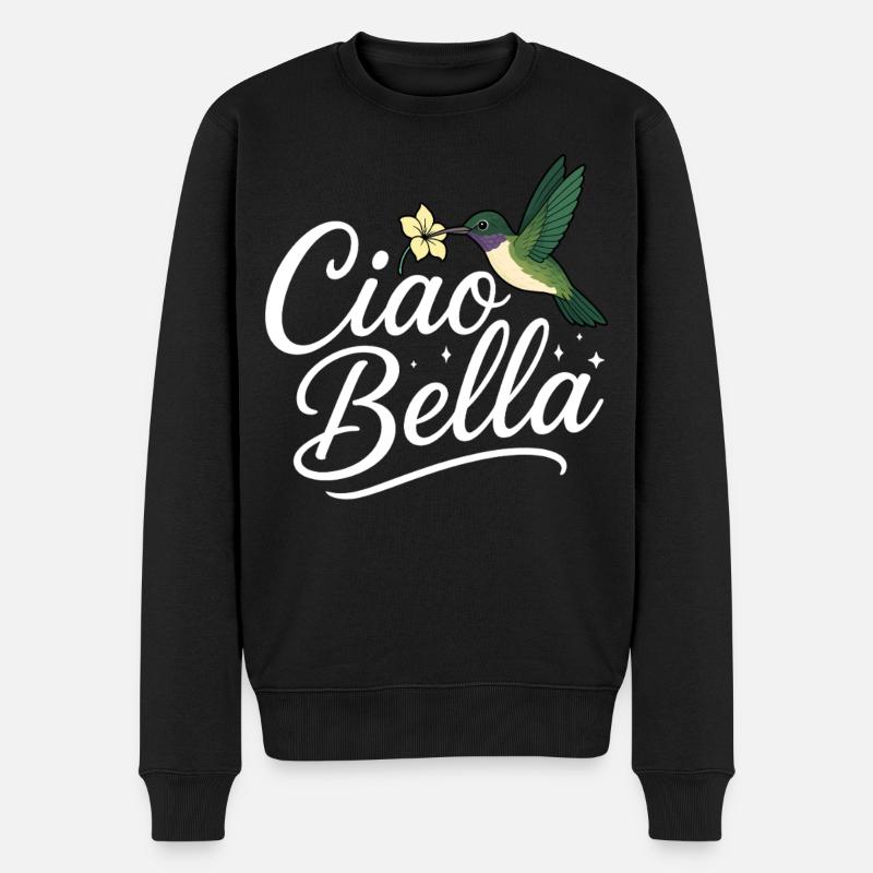 Ciao Bella - Pull Premium bio Homme - noir