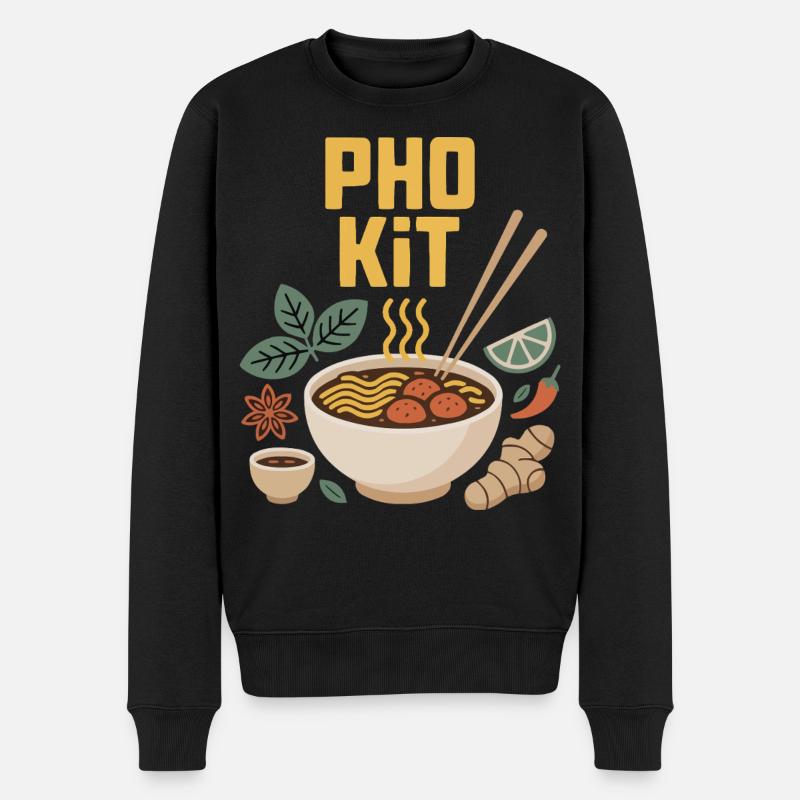 Mélange de kit Pho - Pull Premium bio Homme - noir