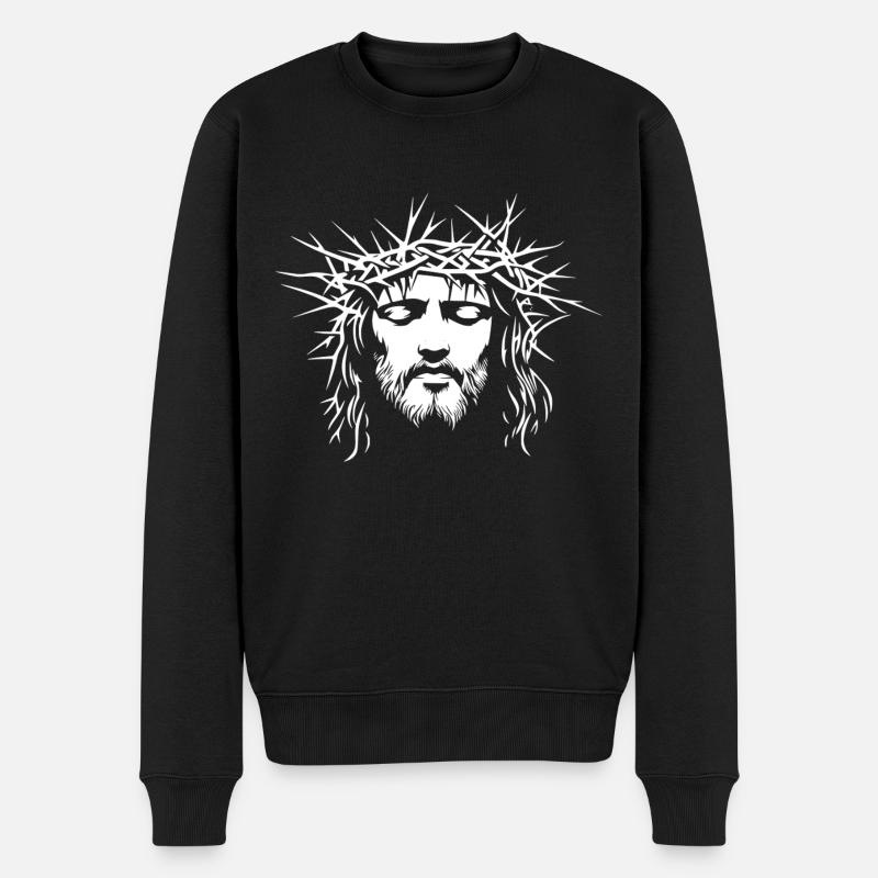 Jésus-Christ Dieu chrétien - Pull Premium bio Homme - noir