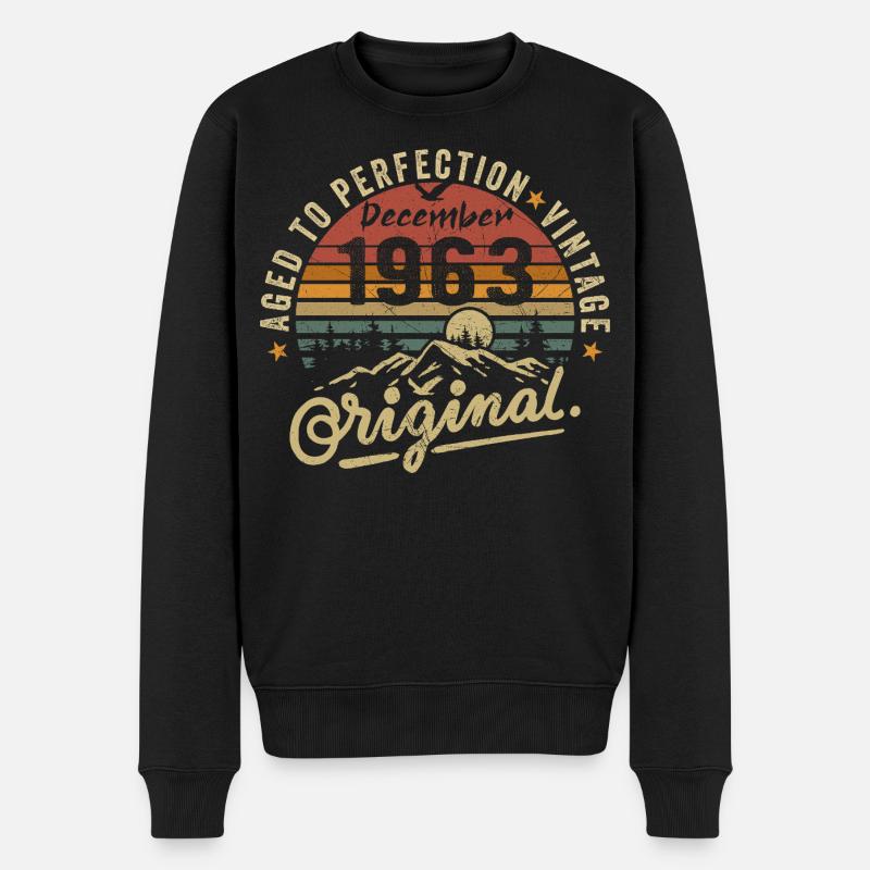 Legenden wurden im Dezember 1963 - Männer Premium Bio Pullover - Schwarz