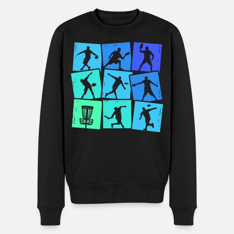 Disc Golf Discgolf Enfants Hommes Garçons - Pull Premium bio Homme - noir