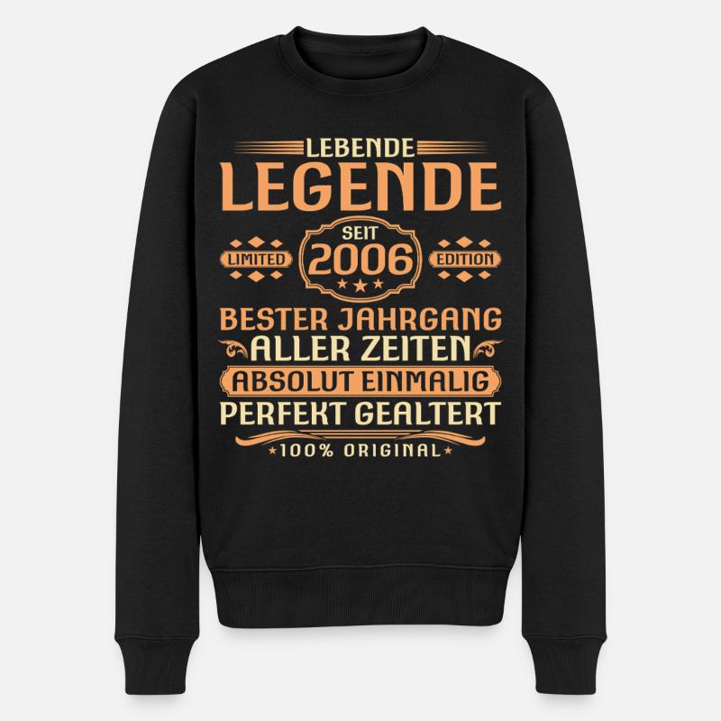 20ème Anniversaire - Légende depuis Millésime 2006 - Pull Premium bio Homme - noir