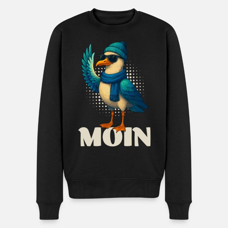 Mouette fraîche - Moin - Pull Premium bio Homme - noir