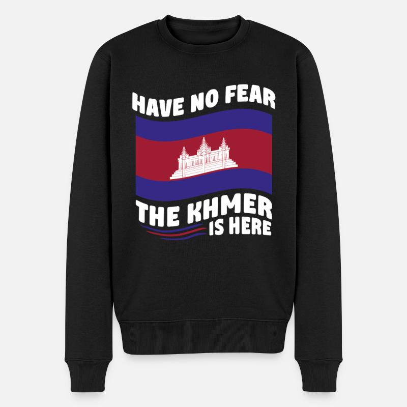Cambodge Cambodgien Les Khmers sont là - Pull Premium bio Homme - noir