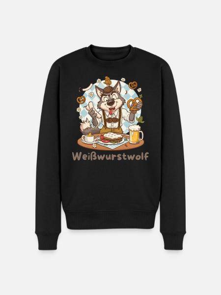 Weißwurst grinder Kochheld Bavarian - Men's Premium Organic Jumper - black