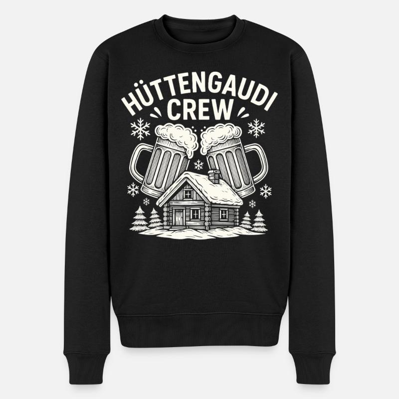 Équipage amusant de la cabane - Pull Premium bio Homme - noir