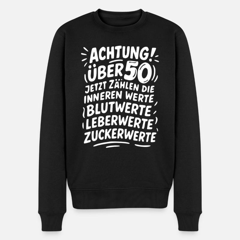 Attention : Plus de 50 valeurs - Pull Premium bio Homme - noir