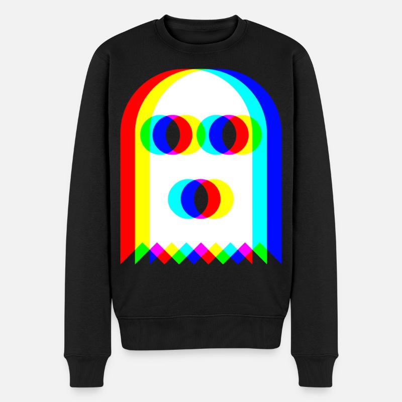 👻 Fantôme RVB - Pull Premium bio Homme - noir