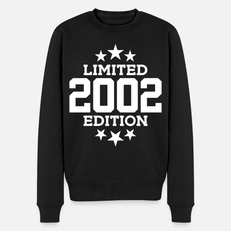 ÉDITION LIMITÉE 2002 24E ANNIVERSAIRE - Pull Premium bio Homme - noir