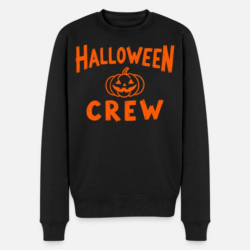 Équipe d’Halloween Pumpkin Head Troop - Pull Premium bio Homme - noir