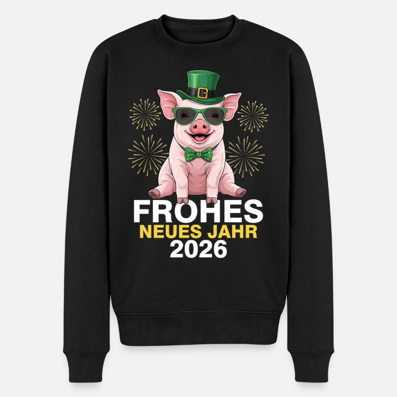 Bonne Année 2026 - Pull Premium bio Homme - noir