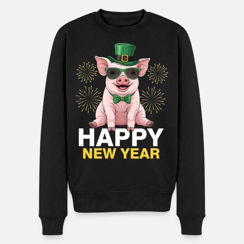 Bonne Année - Pull Premium bio Homme - noir